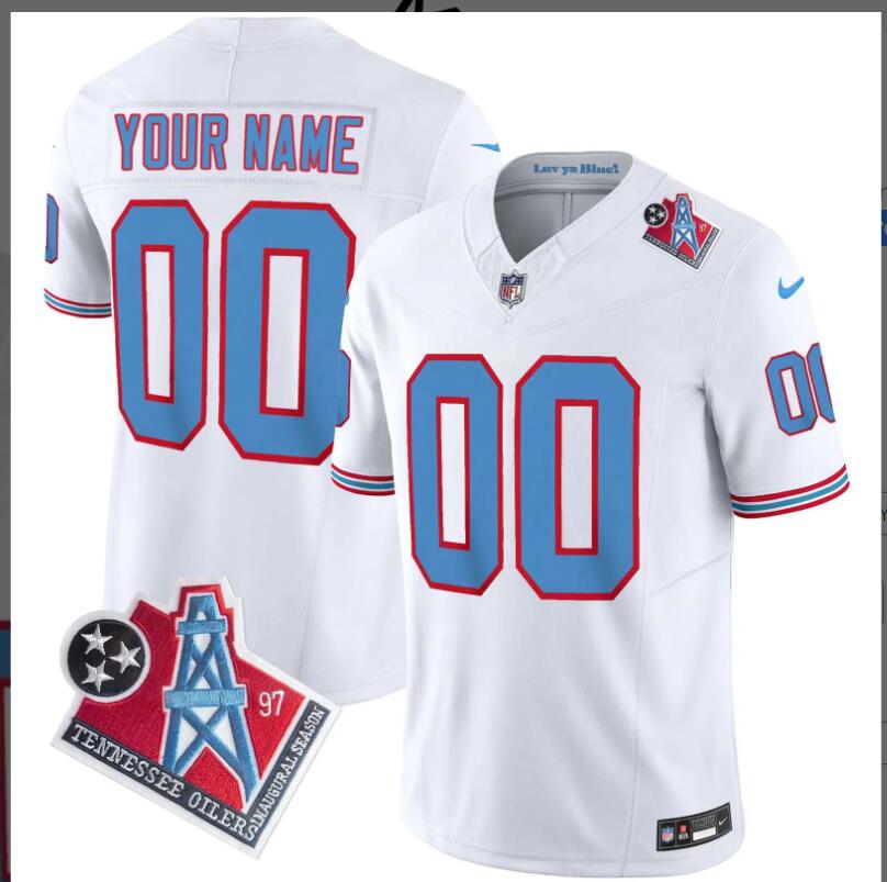 Men 2024 Nike NFL Tennessee Titans 1997 Throwback Limited Vapor Custom Jersey